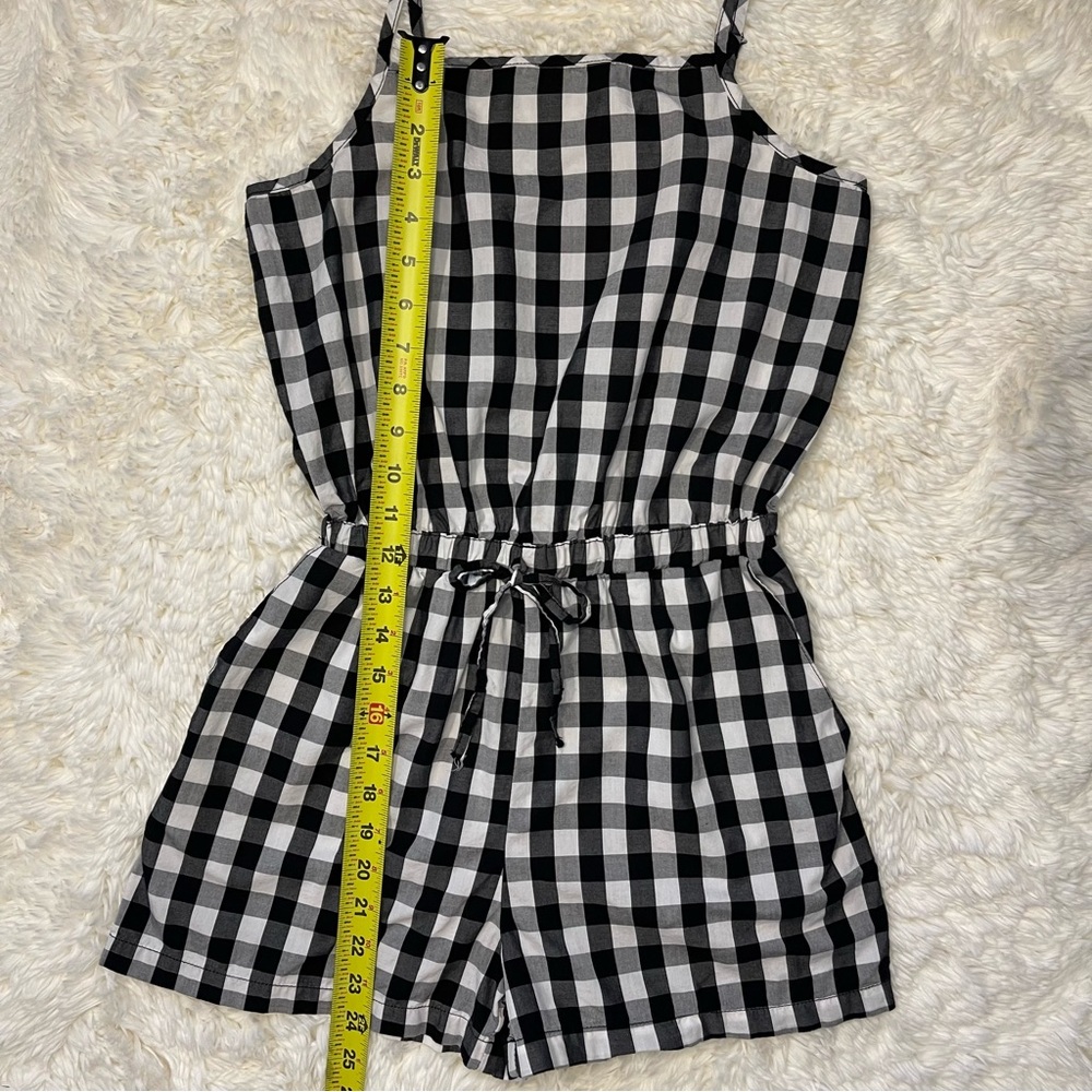 Cisono Black & White Gingham Romper - Picture 10 of 13